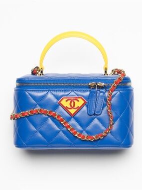 CHANEL Vanity Bag Superman Supergirl DC Collaboration Métiers D’art BNIB HTF!